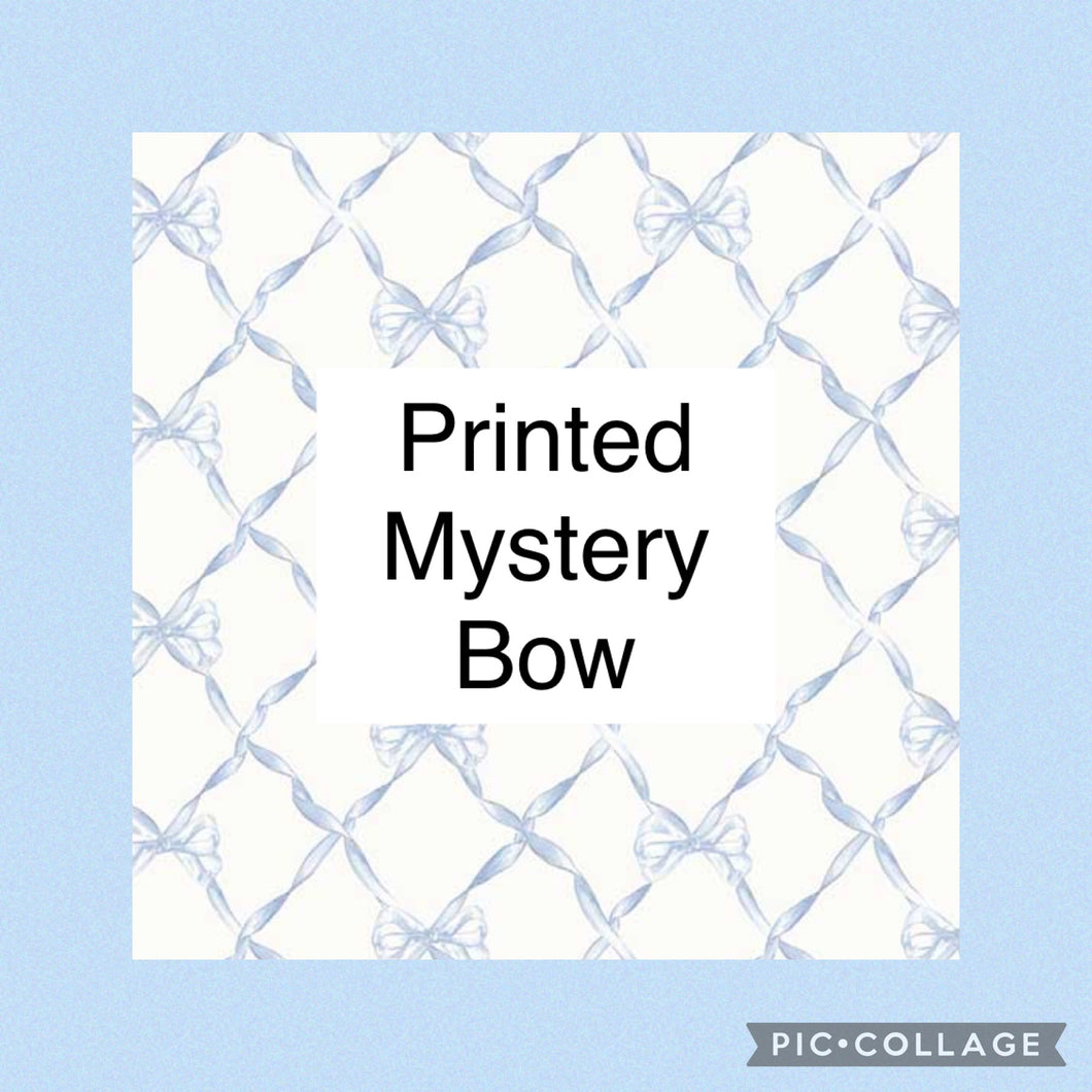 Printed mystery bow