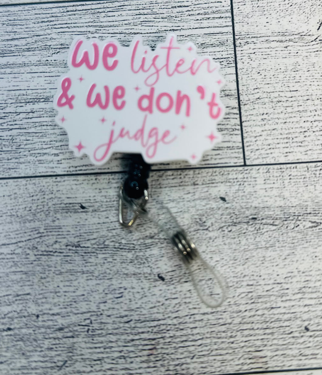 We listen and we don’t Judge