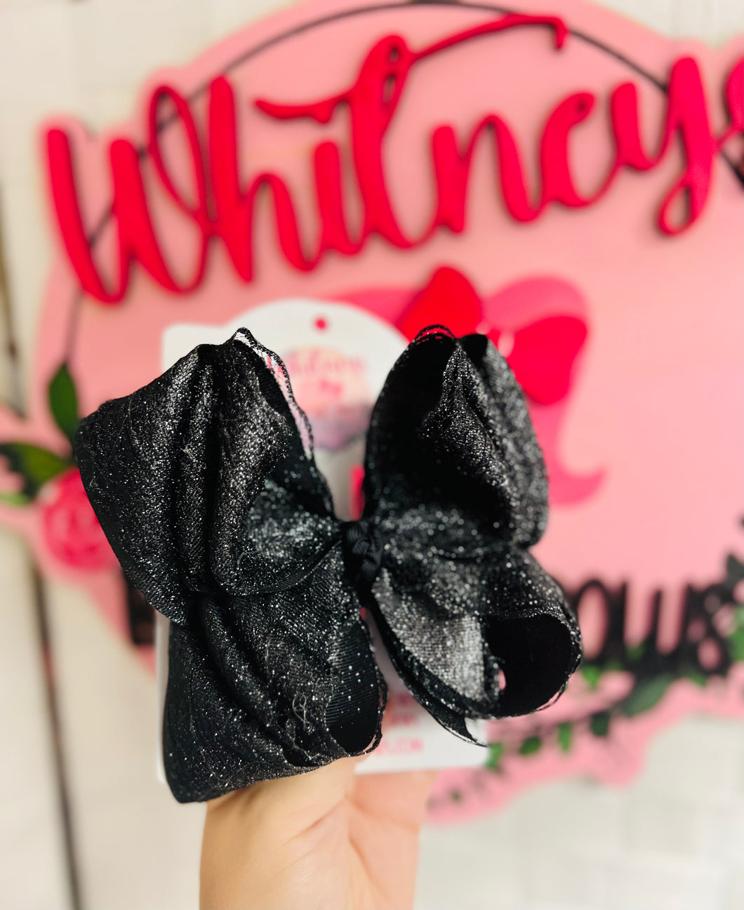 The black lace bow!